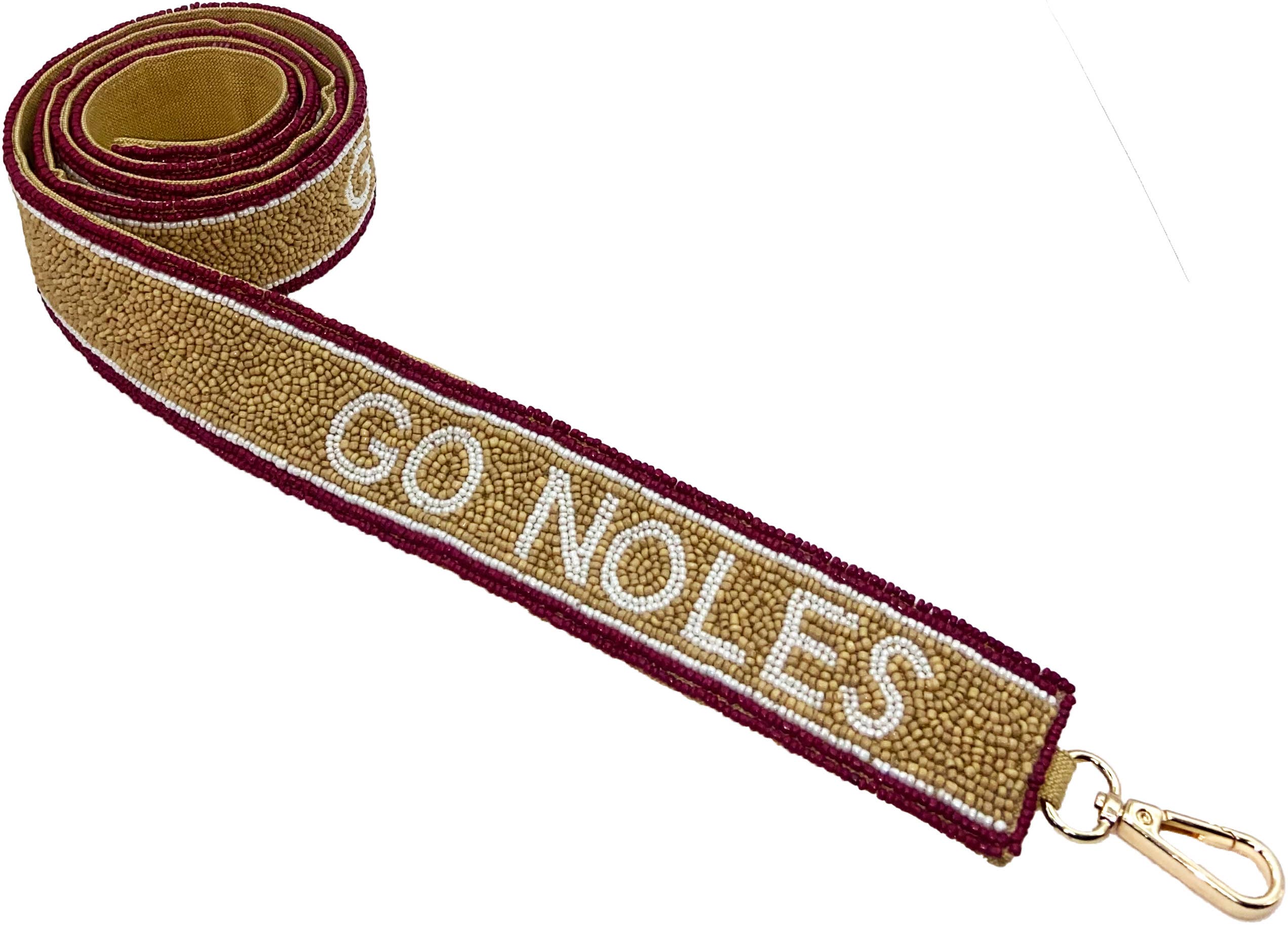 GO NOLES BEADED BAG STRAP