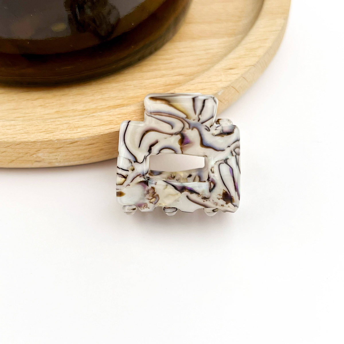 0.9'' Mini Square Hair Claw Clip: A