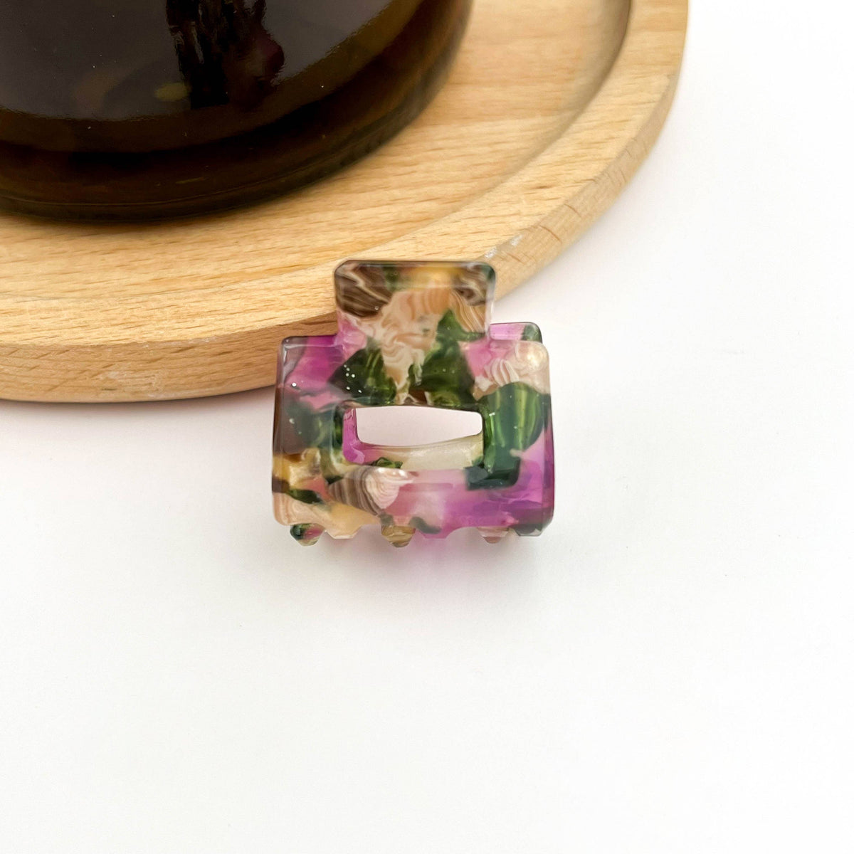 0.9'' Mini Square Hair Claw Clip: A