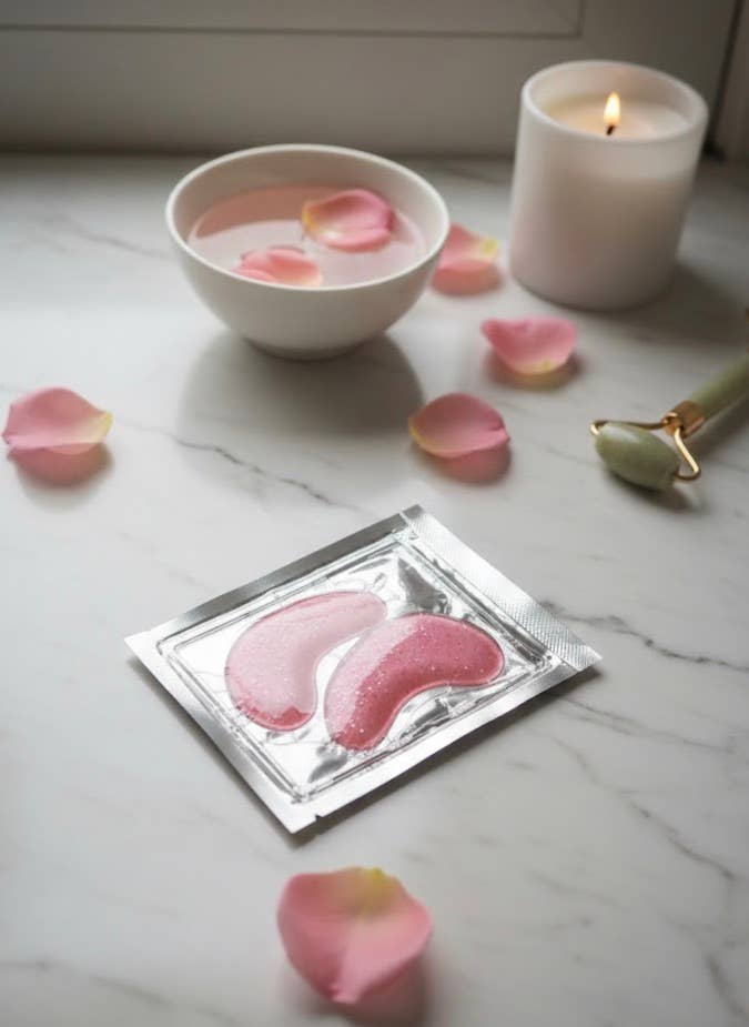 Pink Glitter Eye Masks