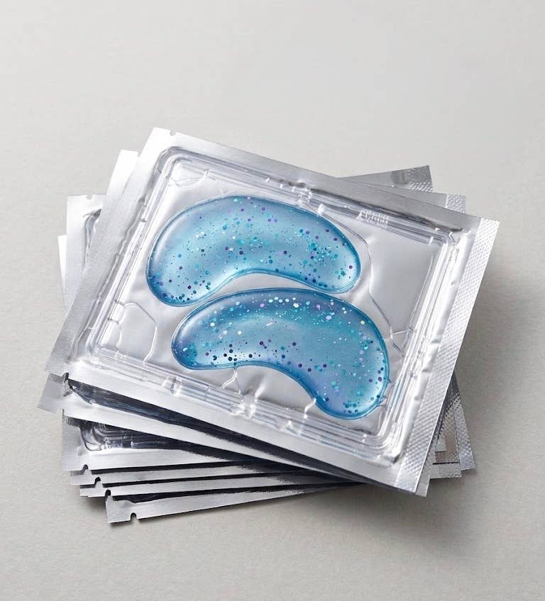 Blue Glitter Eye Masks