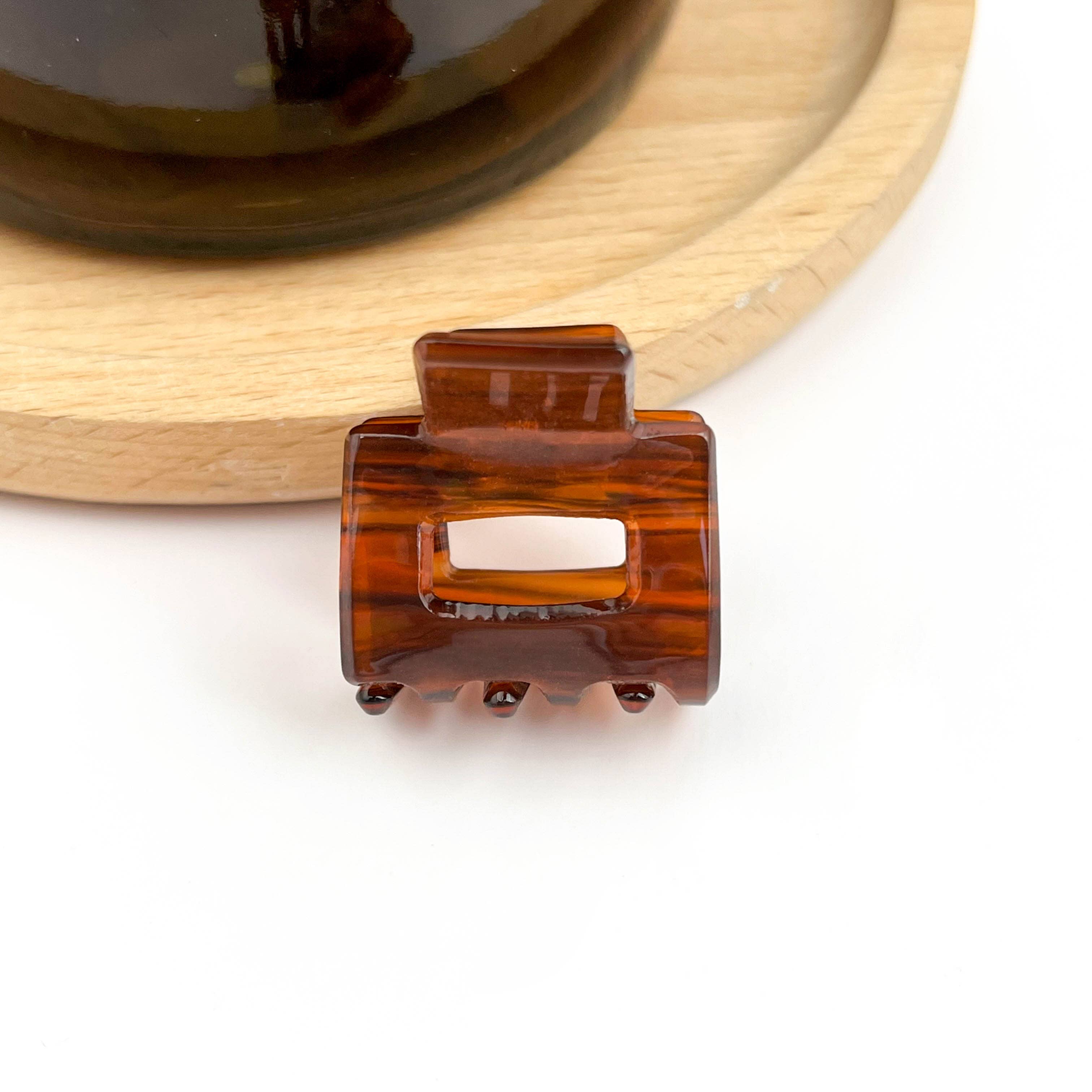0.9'' Mini Square Hair Claw Clip: A