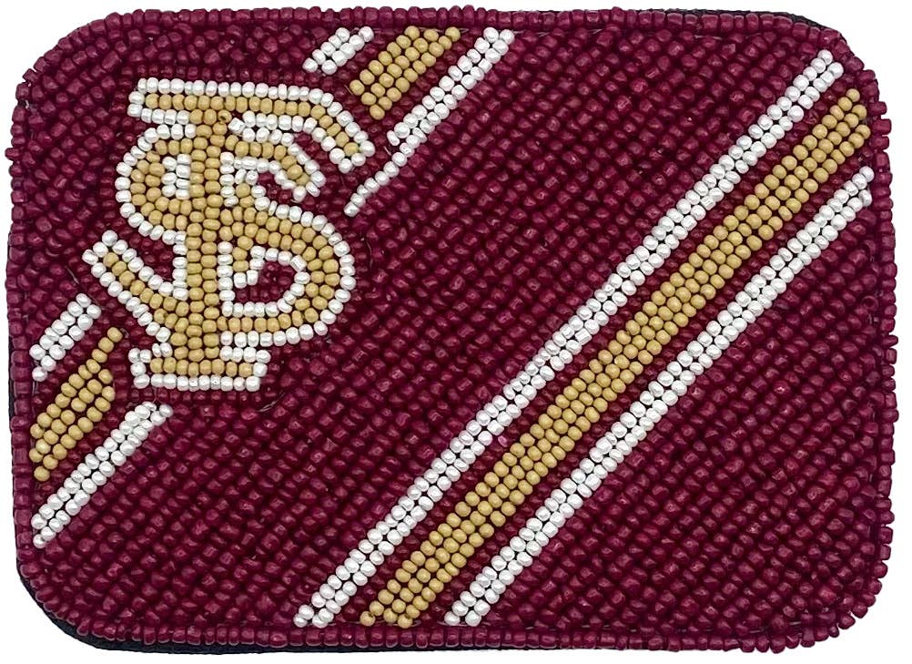 FSU BEADED CREDIT CARD HOLDER