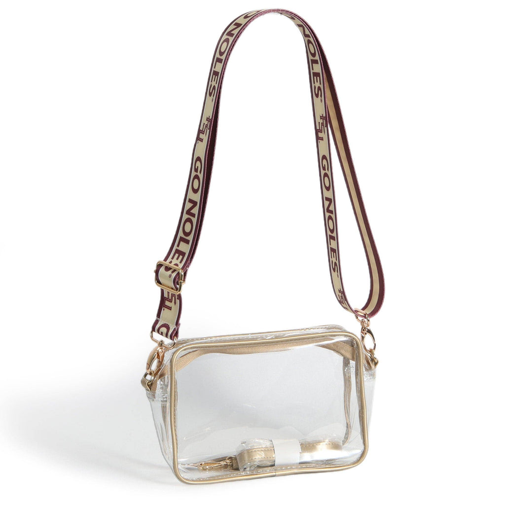 Florida State Seminoles Bridget Clear Purse – Stadium Bag with Custom Strap