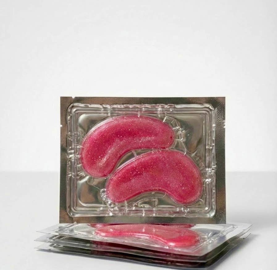 Pink Glitter Eye Masks