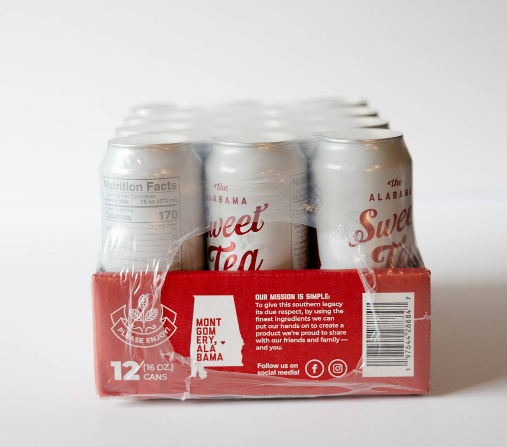 Alabama Sweet Tea – Original Sweet Tea (16oz Can, 12-Pack)