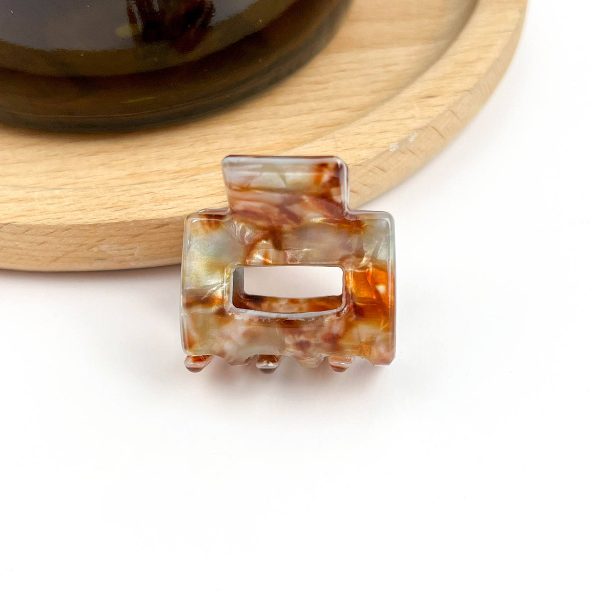 0.9'' Mini Square Hair Claw Clip: A